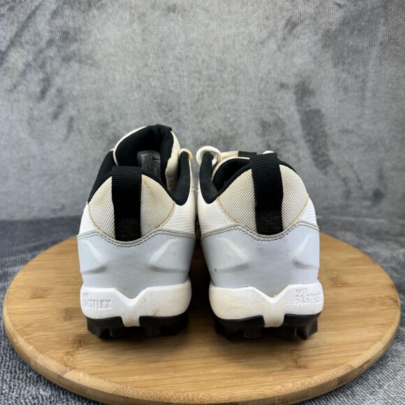 Nike Force Trout Baseball Cleats Shoes Mens 9 White Black Fastflex FB9728-100 - Picture 4 of 10